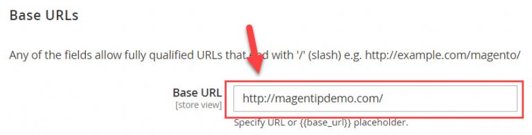 change base url in php