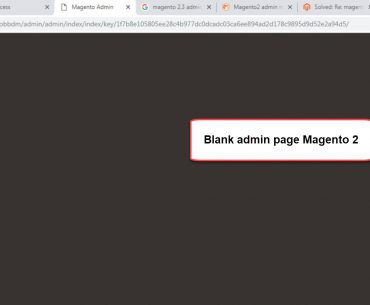 blank admin page magento 2