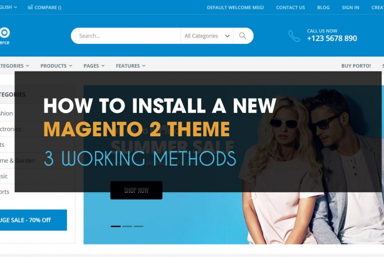 how to install magento 2 theme