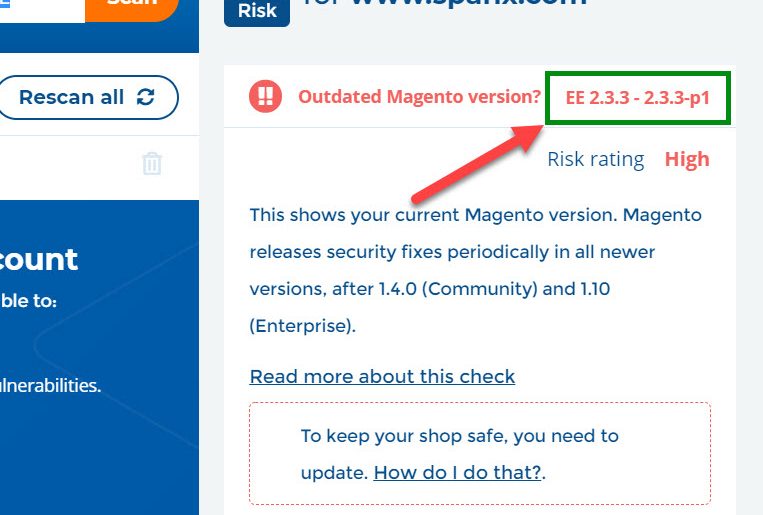 check magento 2 version on your store