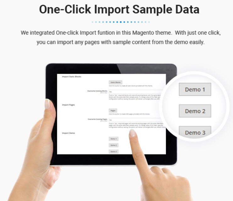 import sample data