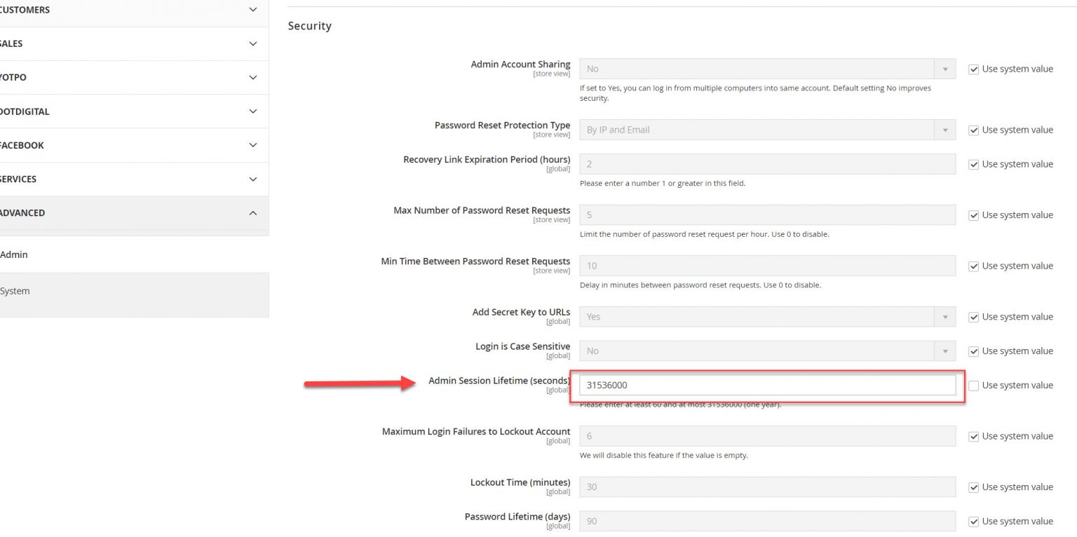 How change admin backend session timeout (lifetime) in Magento 2 ...