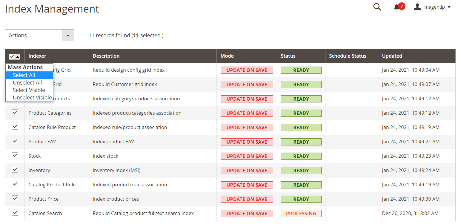 [SOLVE] Magento 2 one or more indexers are invalid. Make sure your