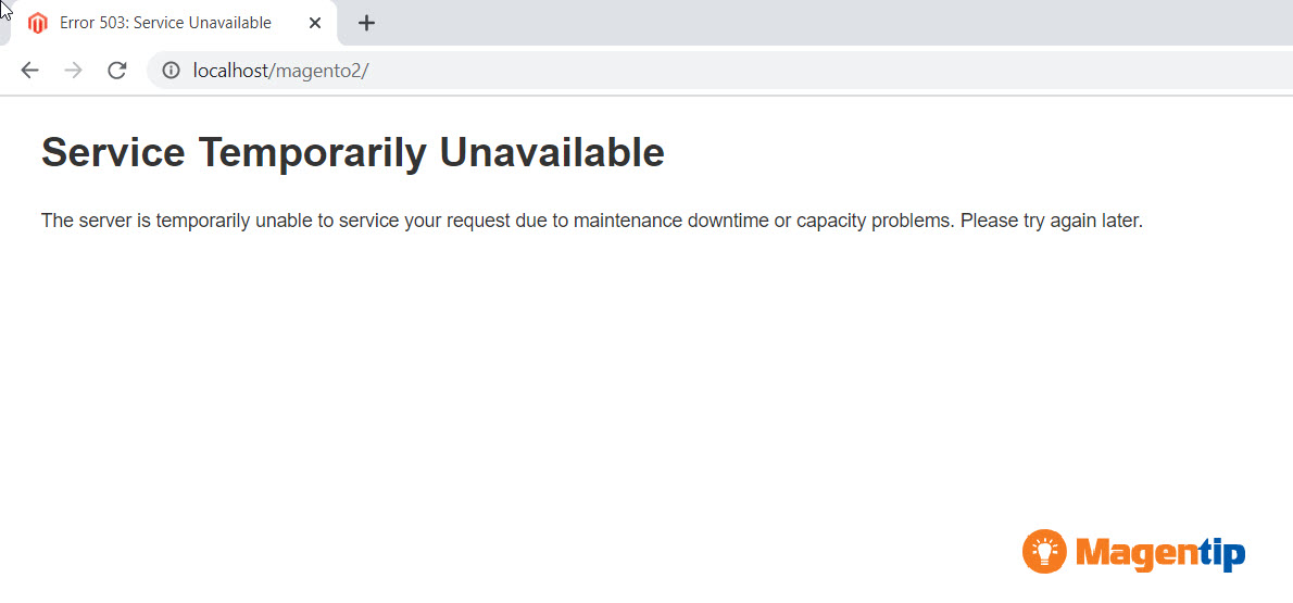 Error 503 Service Temporarily Unavailable magento 2