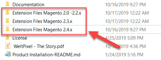 wetpixel extensions folders